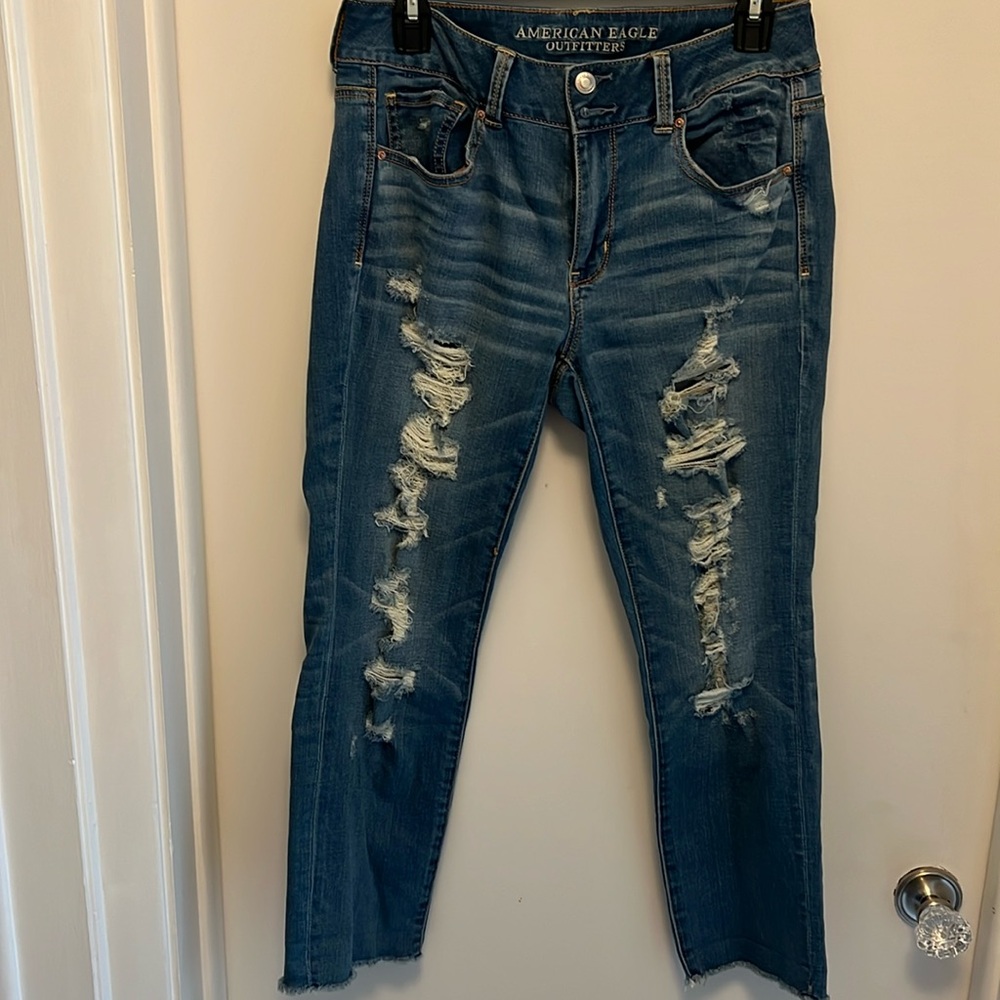 American eagle distressed denim